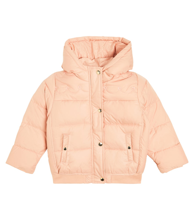 Shop Chloé Puffer Jacket In Pink