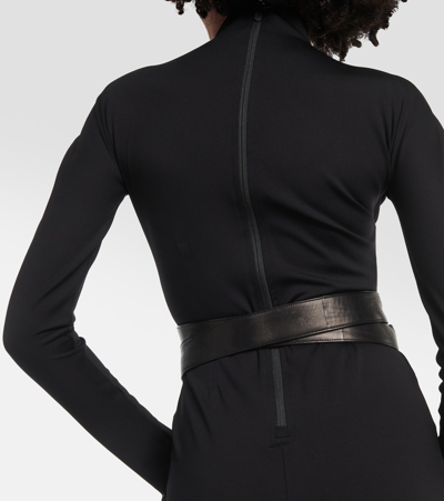 Alaïa Black Sculpting Maxi Dress In Black