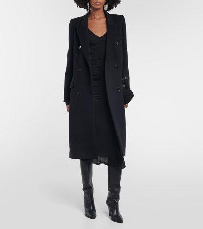 Shop Isabel Marant Enarryli Wool-blend Coat In Black