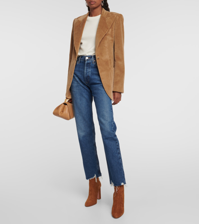 Aquazzura Joplin Suede Ankle Boots In Brown