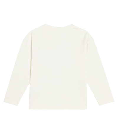 Shop Bonpoint Tien Sequined Cotton T-shirt In White