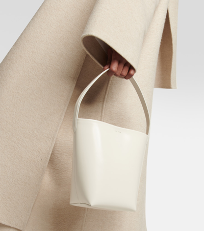 The Row N/s Park Small Leather Tote Bag In White