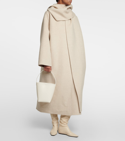 The Row N/s Park Small Leather Tote Bag In White