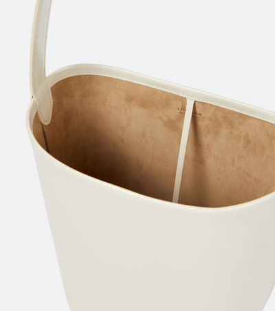 The Row N/s Park Small Leather Tote Bag In White
