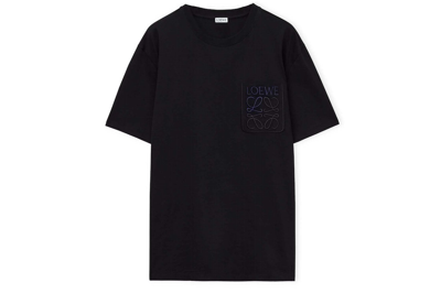 Pre-owned Loewe Relaxed Fit T-shirt In Cotton Black