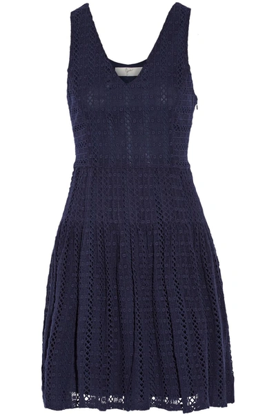Joie Pruitt Crocheted Cotton Mini Dress
