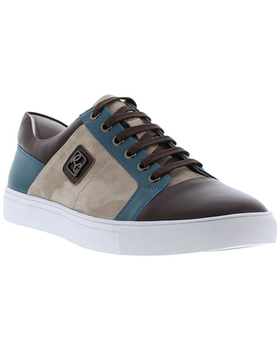 Shop Robert Graham Trixie C Leather & Suede Sneaker In Grey