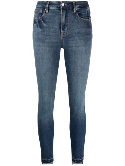 Shop Good American Good Legs High-rise Skinny Jeans In Blau
