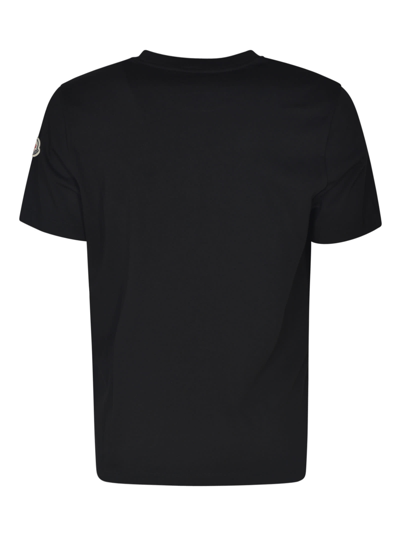 Shop Moncler Boxing Club Logo Print T-shirt In Black