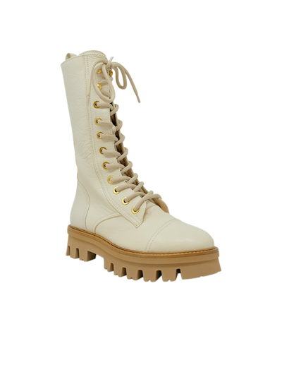 Shop Agl Attilio Giusti Leombruni Agl Ice Leather Natalia Boots In White