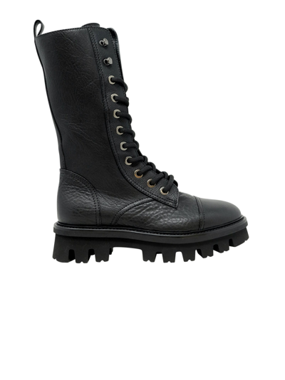 Shop Agl Attilio Giusti Leombruni Aglblack Leather Natalia Boots In 001 Black