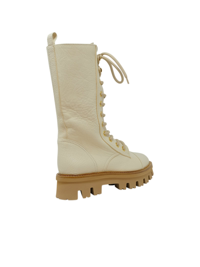 Shop Agl Attilio Giusti Leombruni Agl Ice Leather Natalia Boots In White