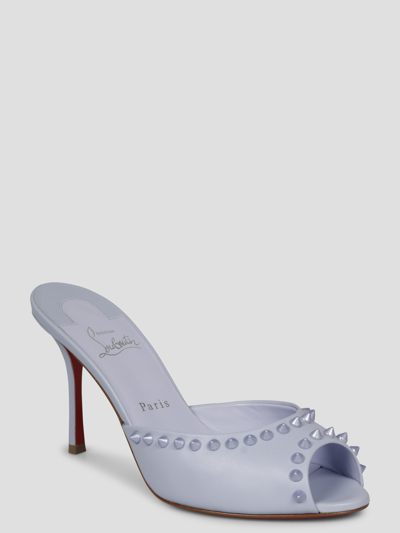 Shop Christian Louboutin Me Dolly Spikes Mules In Pink & Purple