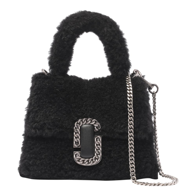 Shop Marc Jacobs The Teddy St Mark Mini Tote Bag In Black