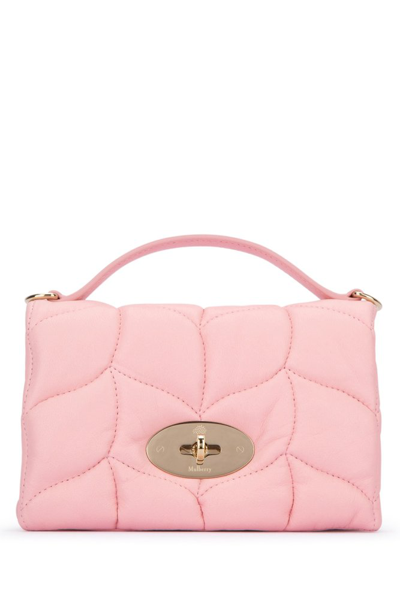 Shop Mulberry Quilted Mini Shoulder Bag In Pink