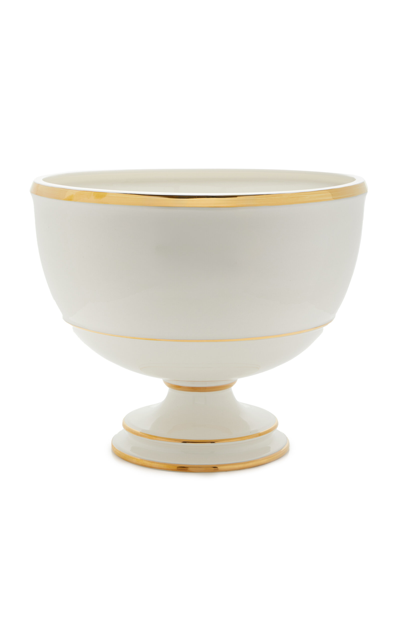 Shop Este Ceramiche For Moda Domus Ceramic Punch Bowl In Gold