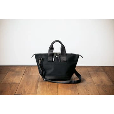 Shop Cabas N 33 Plus Bowler Bag Small Shoulder Strap In Black