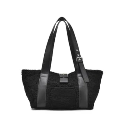 Shop Nunoo Curl Black Maxi Shopper Bag