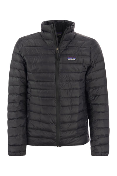 Shop Patagonia Lightweight Down Jacket In Black