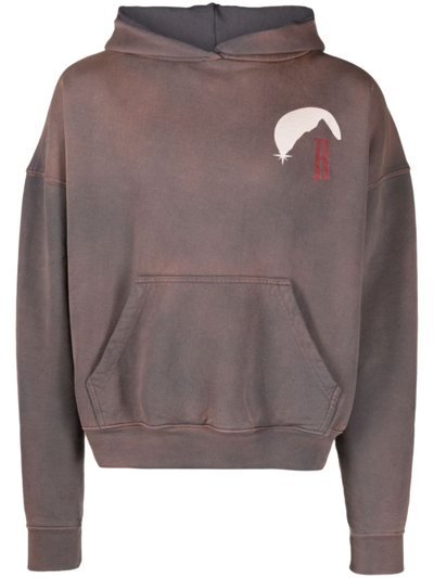Shop Rhude Sweatshirt With Logo In Grey