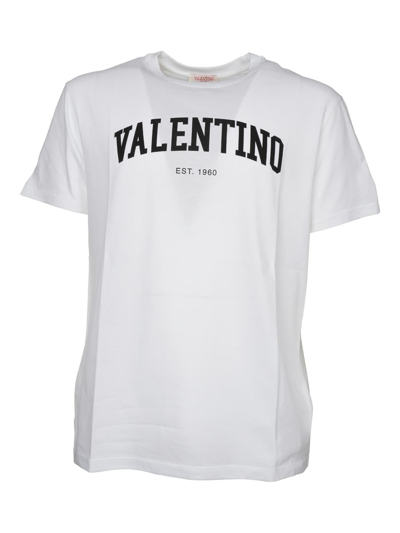 Shop Valentino T-shirt Logo Clothing In White