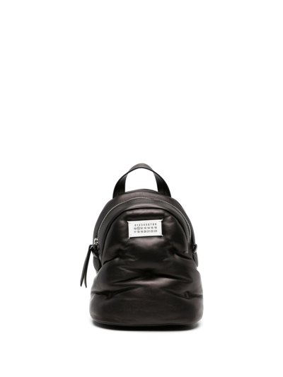 Shop Maison Margiela Black Glam Slam Leather Backpack