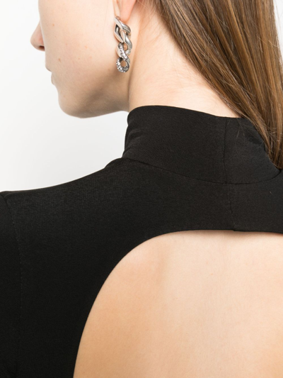 Shop Khaite Loyra Open-back Bodysuit In Black