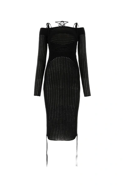 Shop Andrea Adamo Dress In Black