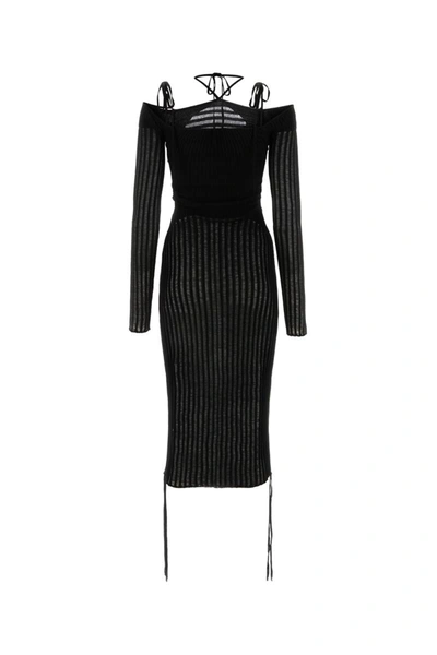 Shop Andrea Adamo Dress In Black