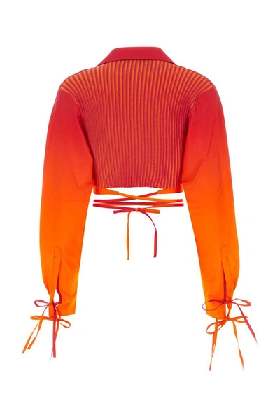 Shop Andrea Adamo Shirts In Orange