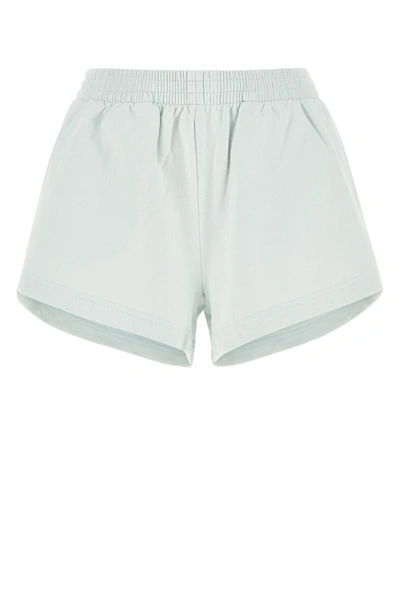 Shop Balenciaga Shorts In Dirtywhite