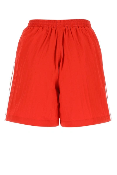 Shop Balenciaga Shorts In Red