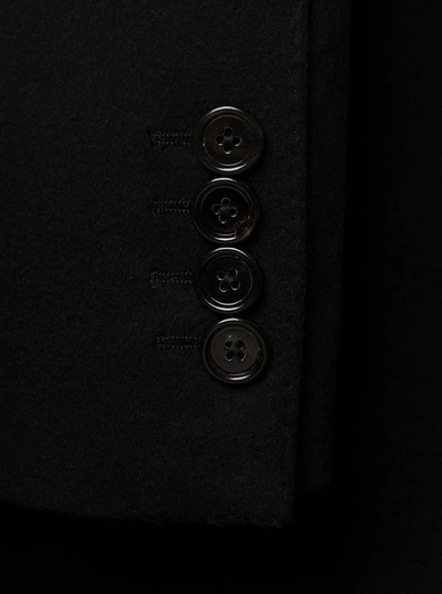 Shop Dolce & Gabbana Black Single-breasted Coat In Wool Man