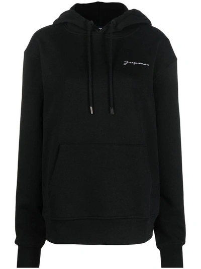 Shop Jacquemus Le Sweatshirt Brode Clothing In Black