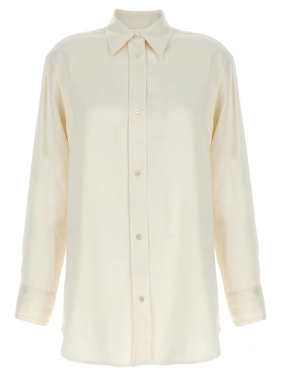 Shop Studio Nicholson 'santos' Shirt In White