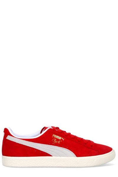 Shop Puma Clyde Og Sneakers In Red