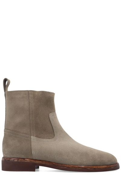 Shop Isabel Marant Darcus Ankle Boots In Beige