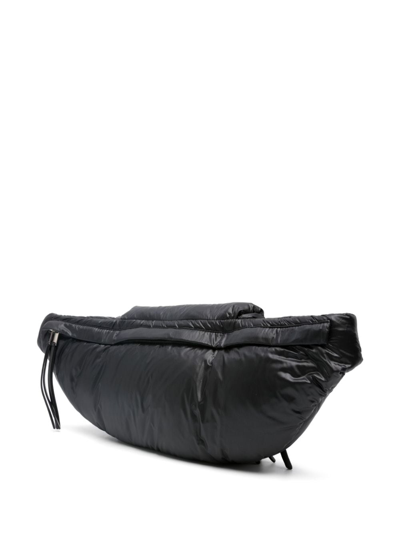 Shop Jil Sander Logo-print Padded Belt Bag In Black