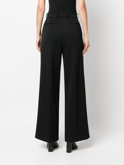 Shop Lanvin Wide-leg Tailored Trousers In Black