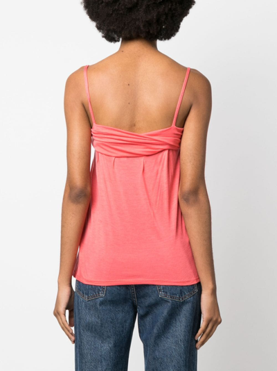 Pre-owned Dior 1990s  Knot-embellished Camisole Top In Pink