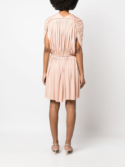 Pre-owned Dior 2010s  Gathered Minidress In Pink