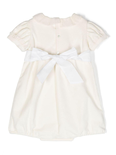 Mariella Ferrari Lace-trim Velvet Shorties In White