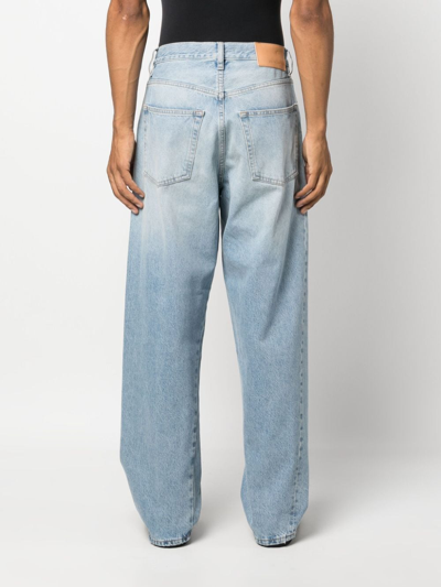 Shop Sunflower Loose-cut Organic-cotton Jeans In Blue