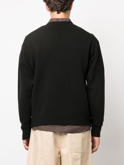 Kenzo Boke Flower Wool Sweater In Black