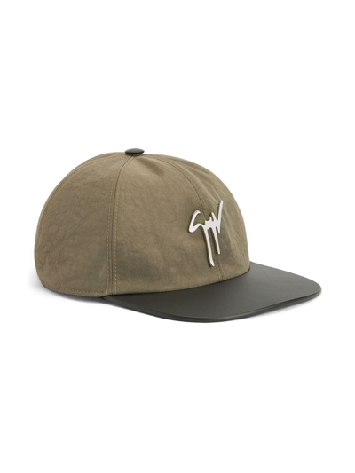 Shop Giuseppe Zanotti Cohen Logo-lettering Cap In Neutrals