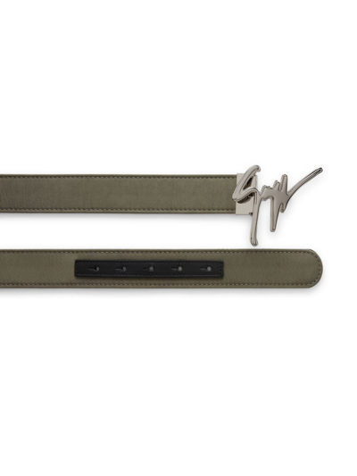 Giuseppe Zanotti Giuseppe Logo-lettering Belt In Brown