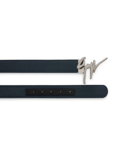 Giuseppe Zanotti Giuseppe Logo-lettering Belt In Blue