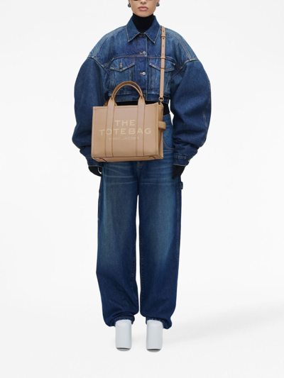 Marc Jacobs Medium The Leather Tote Bag In Brown