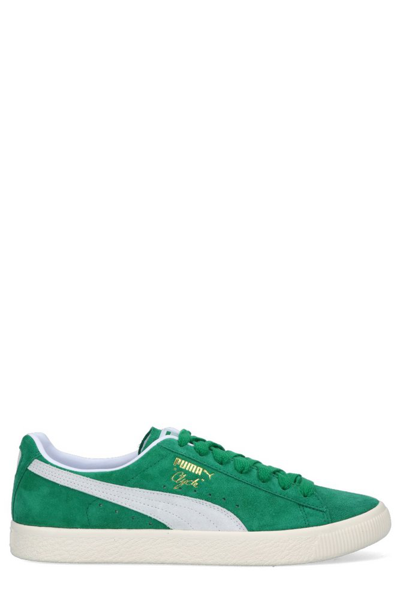 Shop Puma Clyde Og Sneakers In Green