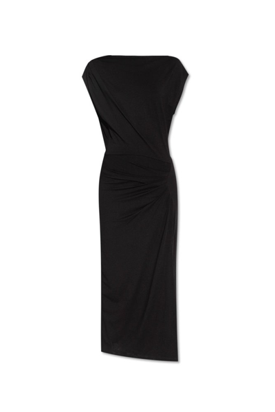 Shop Isabel Marant Étoile Naerys Midi Dress In Black